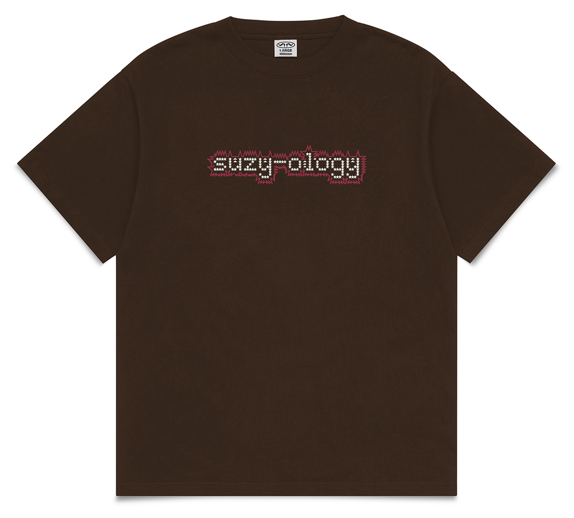 spike t-shirt — brown