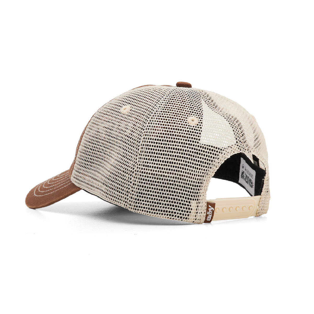 brown trucker — SZYHW-2612-B Brown Spike Hat